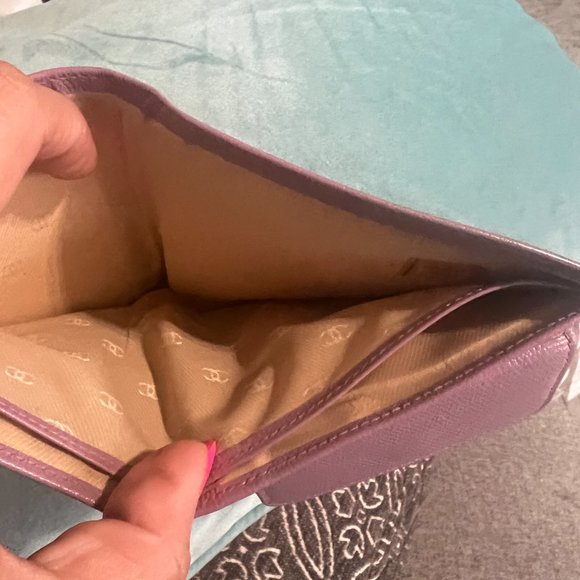 Chanel Wallet Calf Skin Bifold light purple - Picture 11 of 16